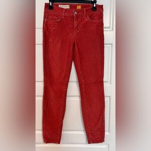 Anthropologie Red Pants